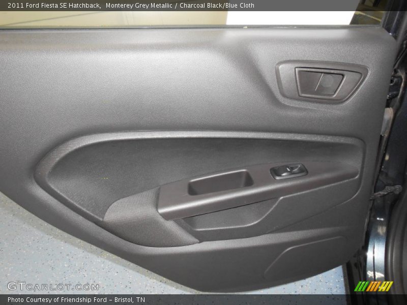 Monterey Grey Metallic / Charcoal Black/Blue Cloth 2011 Ford Fiesta SE Hatchback