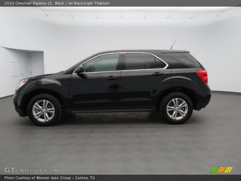 Black / Jet Black/Light Titanium 2010 Chevrolet Equinox LS