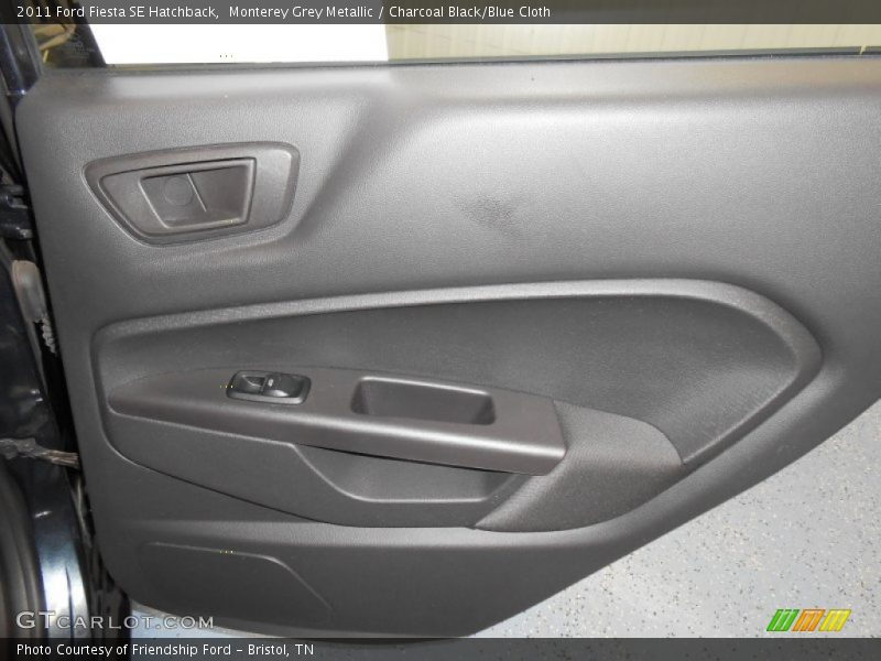Monterey Grey Metallic / Charcoal Black/Blue Cloth 2011 Ford Fiesta SE Hatchback