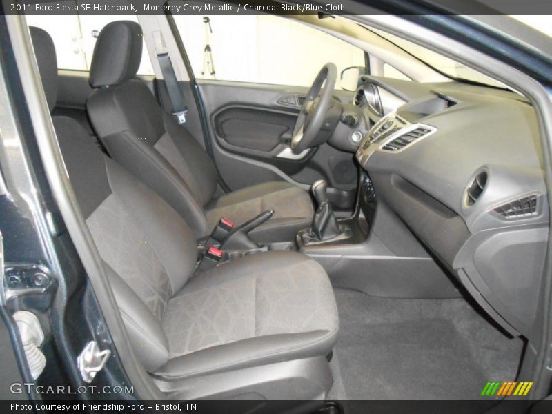 Monterey Grey Metallic / Charcoal Black/Blue Cloth 2011 Ford Fiesta SE Hatchback