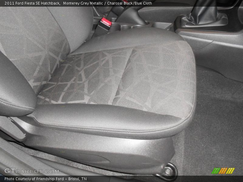 Monterey Grey Metallic / Charcoal Black/Blue Cloth 2011 Ford Fiesta SE Hatchback
