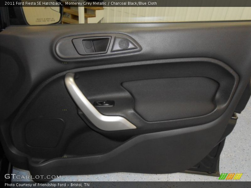 Monterey Grey Metallic / Charcoal Black/Blue Cloth 2011 Ford Fiesta SE Hatchback