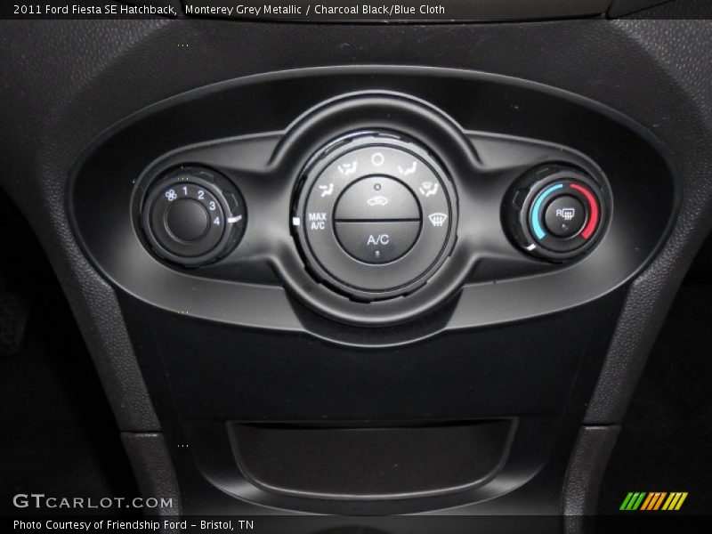 Monterey Grey Metallic / Charcoal Black/Blue Cloth 2011 Ford Fiesta SE Hatchback