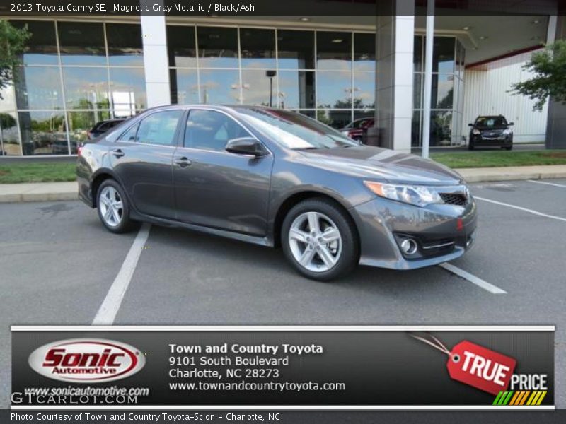 Magnetic Gray Metallic / Black/Ash 2013 Toyota Camry SE