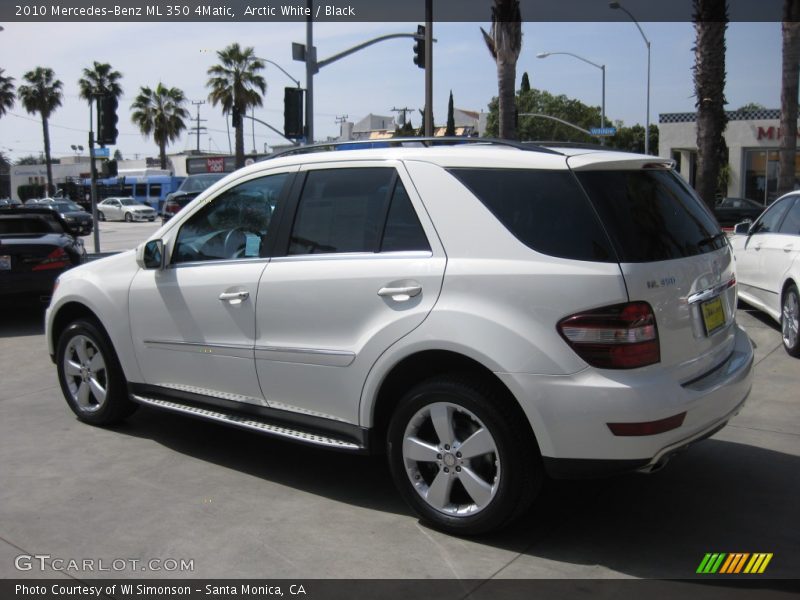 Arctic White / Black 2010 Mercedes-Benz ML 350 4Matic