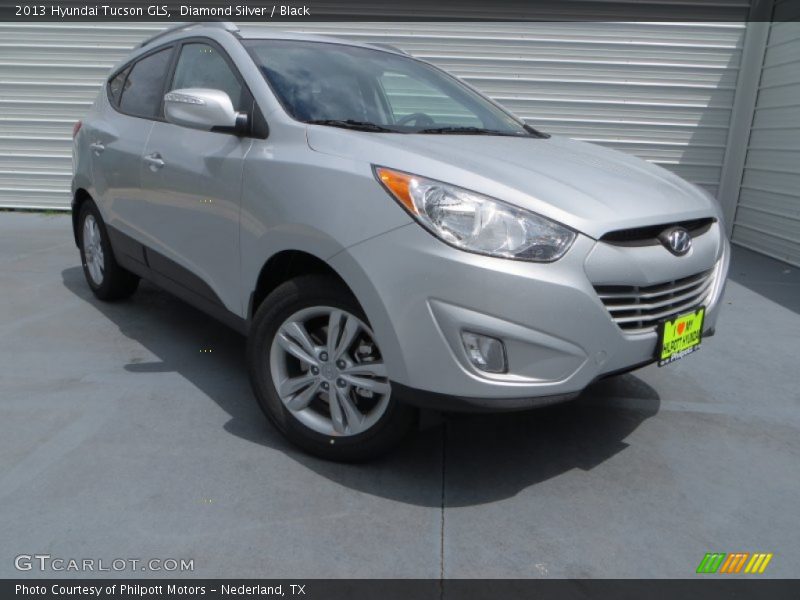 Diamond Silver / Black 2013 Hyundai Tucson GLS