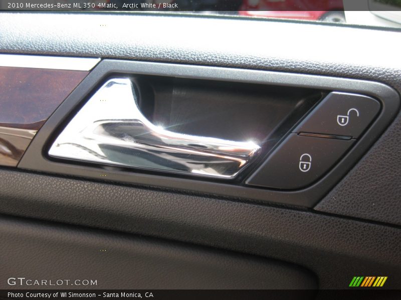 Arctic White / Black 2010 Mercedes-Benz ML 350 4Matic