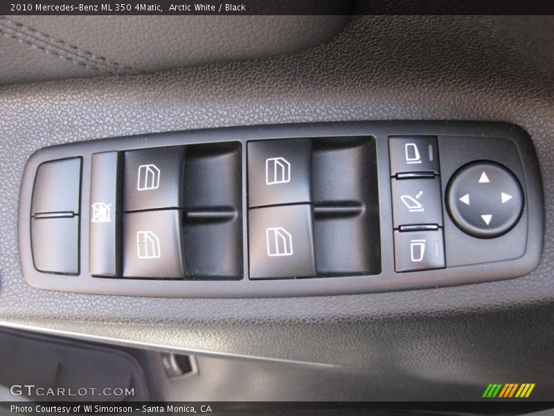 Arctic White / Black 2010 Mercedes-Benz ML 350 4Matic