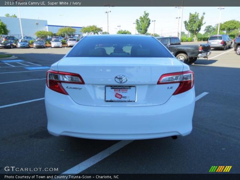 Super White / Ivory 2013 Toyota Camry LE