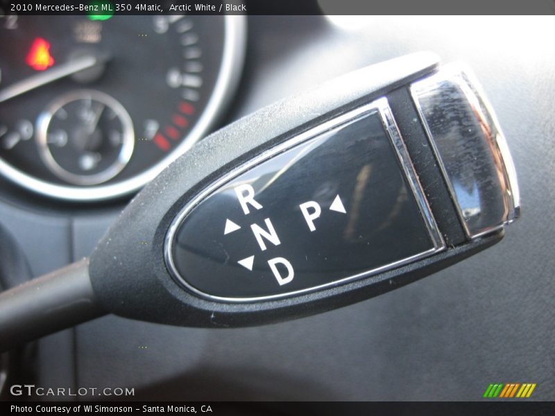 Arctic White / Black 2010 Mercedes-Benz ML 350 4Matic