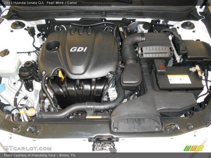 Pearl White / Camel 2011 Hyundai Sonata GLS