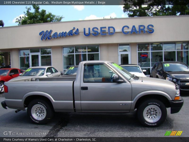 Medium Beige Mystique Metallic / Beige 1998 Chevrolet S10 Regular Cab