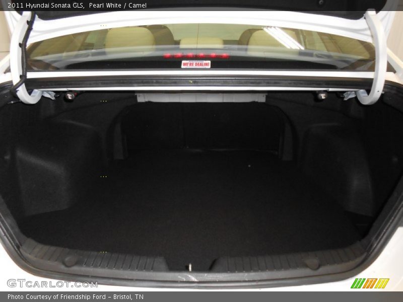 Pearl White / Camel 2011 Hyundai Sonata GLS