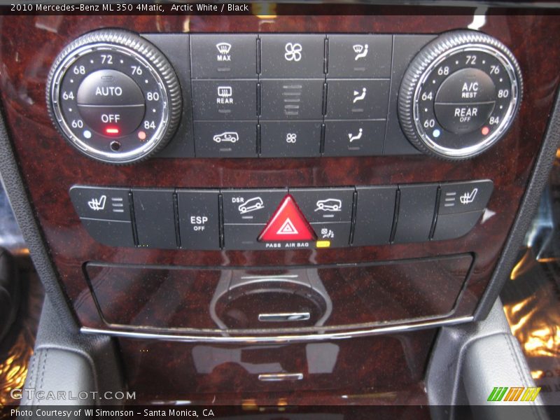 Arctic White / Black 2010 Mercedes-Benz ML 350 4Matic