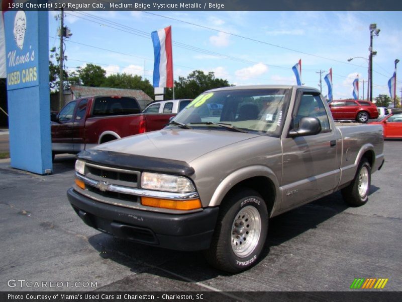 Medium Beige Mystique Metallic / Beige 1998 Chevrolet S10 Regular Cab