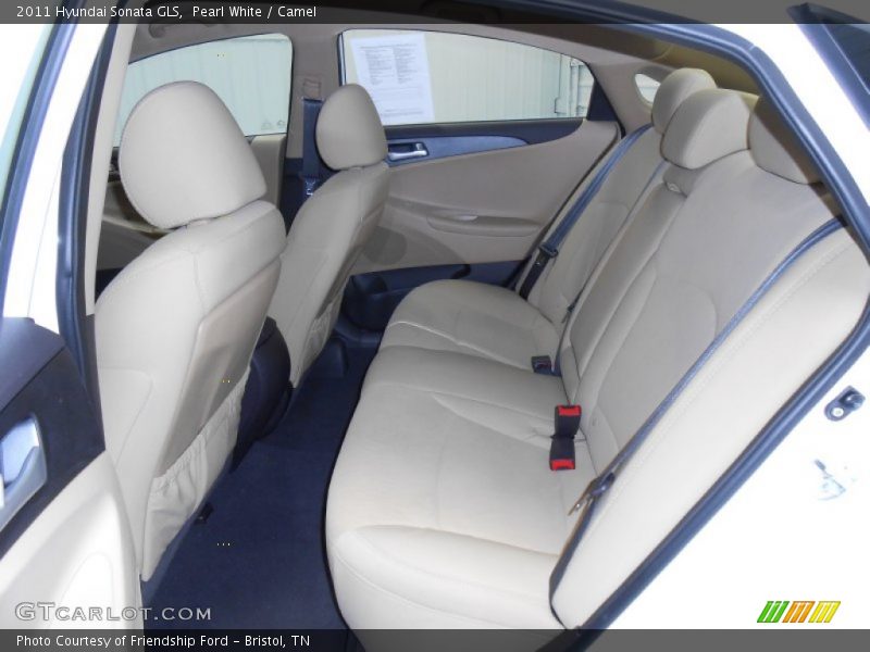 Pearl White / Camel 2011 Hyundai Sonata GLS