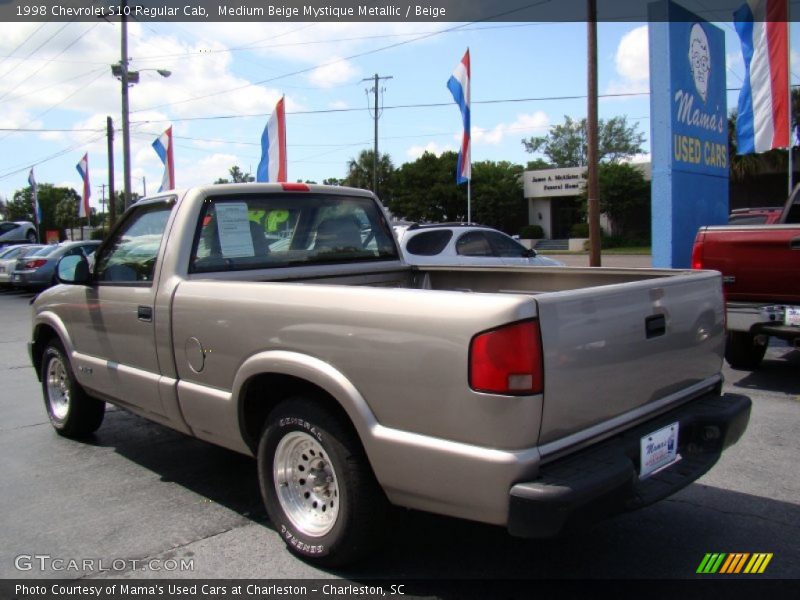 Medium Beige Mystique Metallic / Beige 1998 Chevrolet S10 Regular Cab