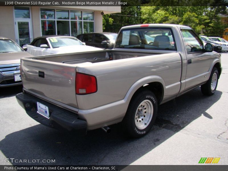 Medium Beige Mystique Metallic / Beige 1998 Chevrolet S10 Regular Cab