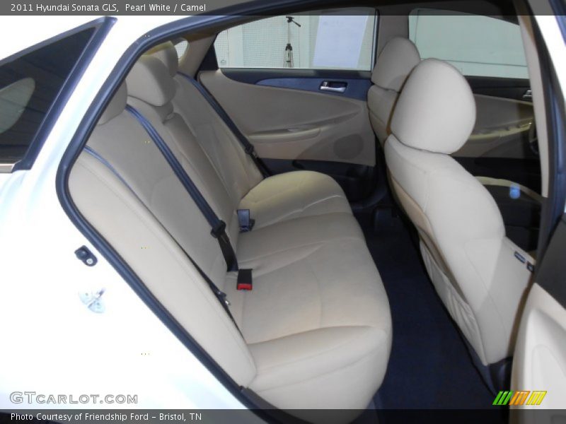 Pearl White / Camel 2011 Hyundai Sonata GLS