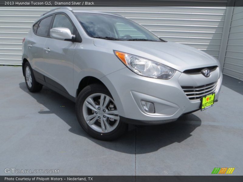 Diamond Silver / Black 2013 Hyundai Tucson GLS