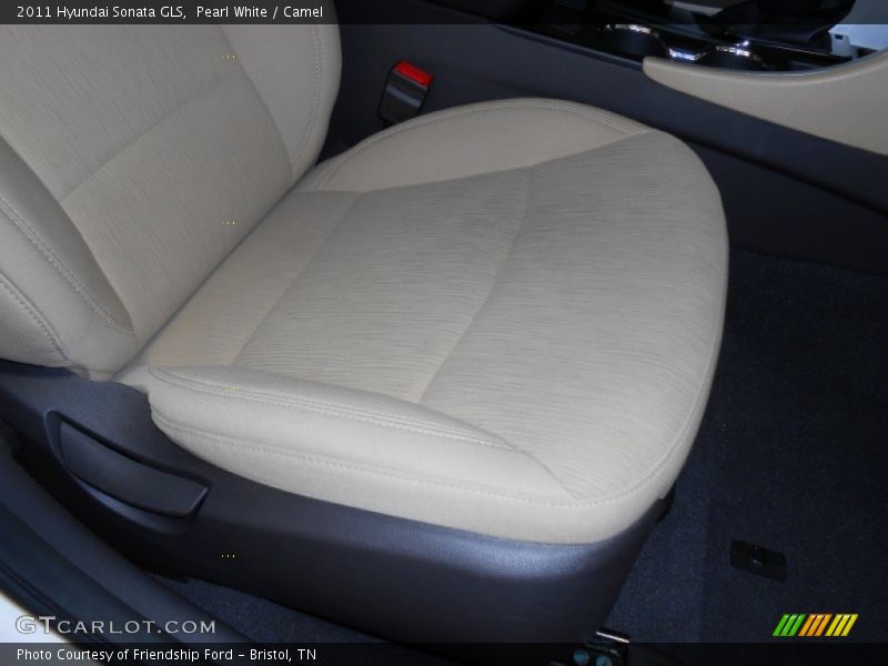 Pearl White / Camel 2011 Hyundai Sonata GLS