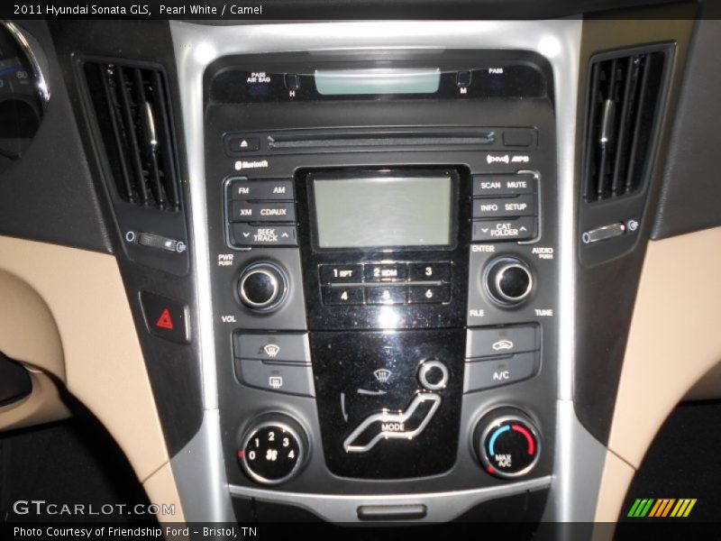 Pearl White / Camel 2011 Hyundai Sonata GLS