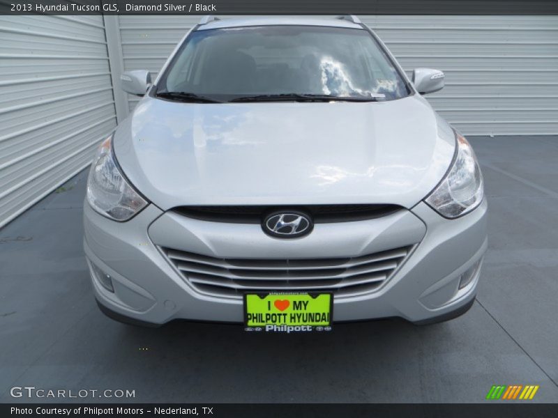 Diamond Silver / Black 2013 Hyundai Tucson GLS