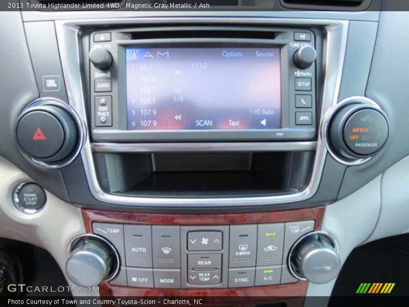 Controls of 2013 Highlander Limited 4WD