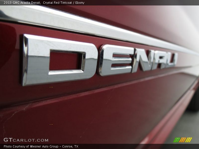 Crystal Red Tintcoat / Ebony 2013 GMC Acadia Denali
