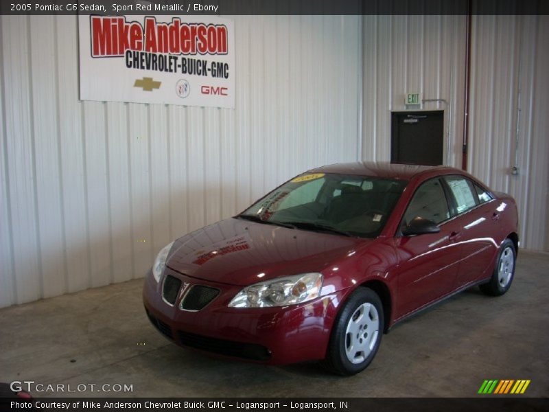 Sport Red Metallic / Ebony 2005 Pontiac G6 Sedan