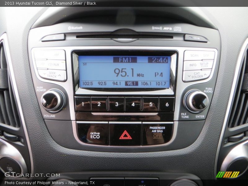 Diamond Silver / Black 2013 Hyundai Tucson GLS