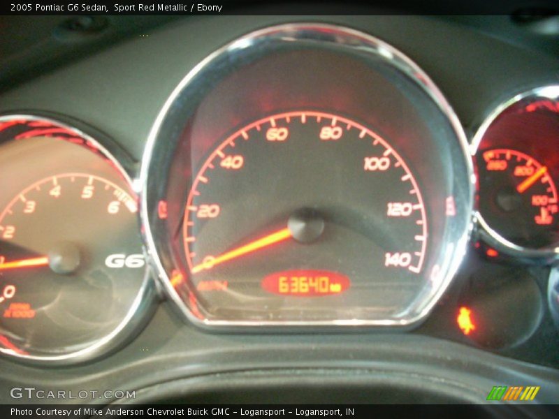 Sport Red Metallic / Ebony 2005 Pontiac G6 Sedan