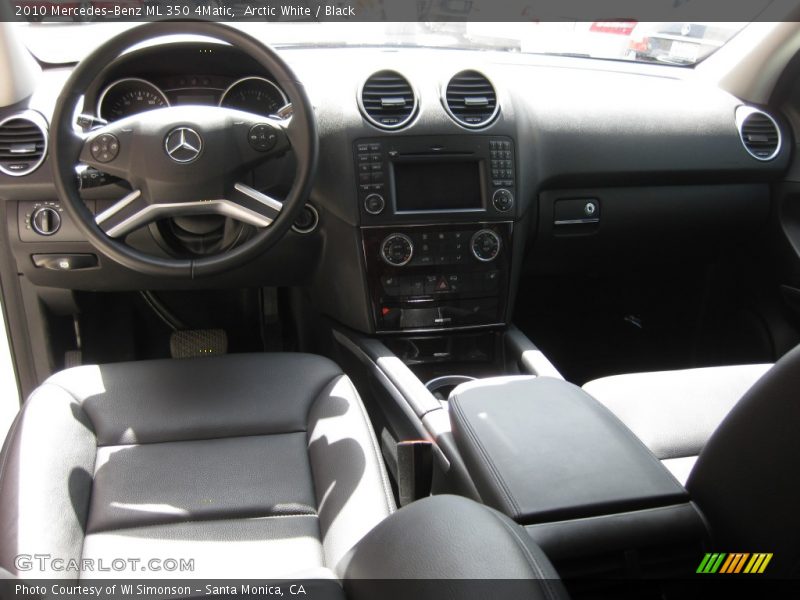 Arctic White / Black 2010 Mercedes-Benz ML 350 4Matic