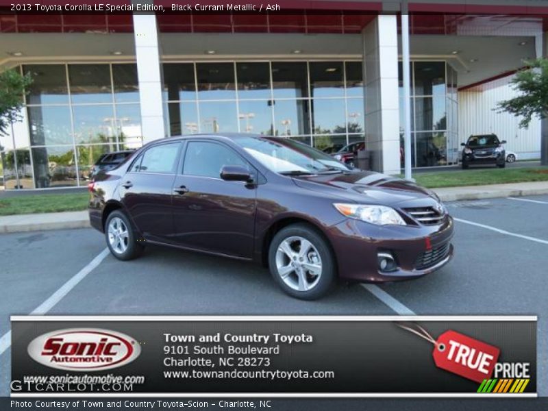 Black Currant Metallic / Ash 2013 Toyota Corolla LE Special Edition