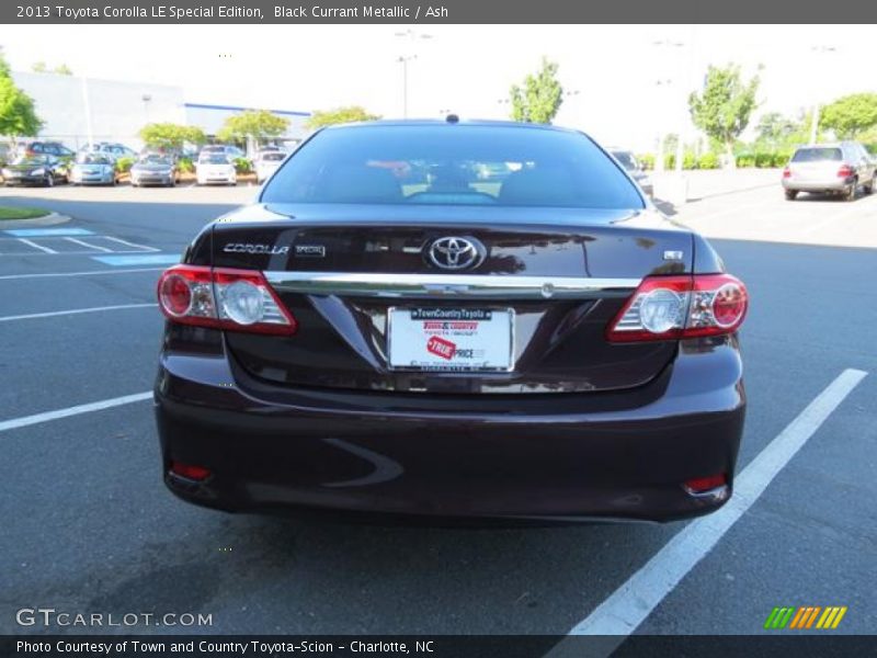 Black Currant Metallic / Ash 2013 Toyota Corolla LE Special Edition