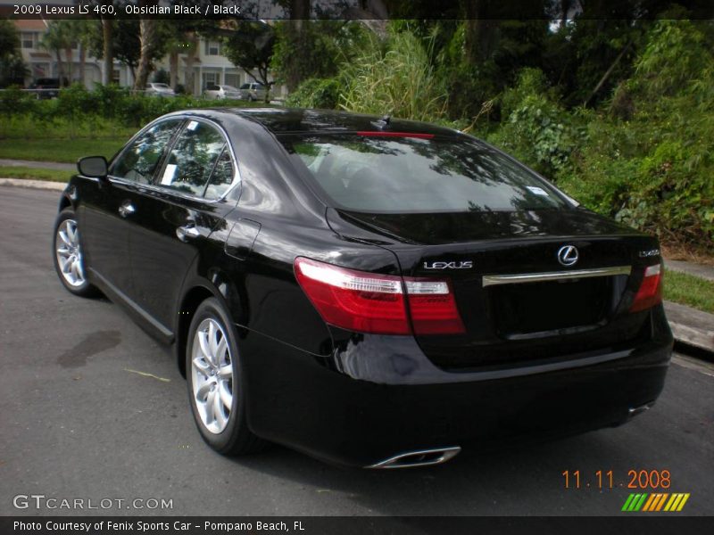 Obsidian Black / Black 2009 Lexus LS 460