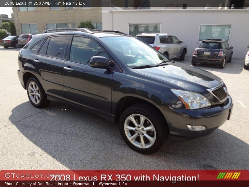 Flint Mica / Black 2008 Lexus RX 350 AWD