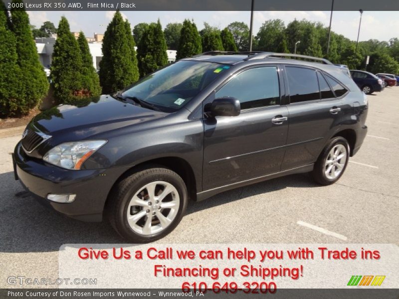 Flint Mica / Black 2008 Lexus RX 350 AWD