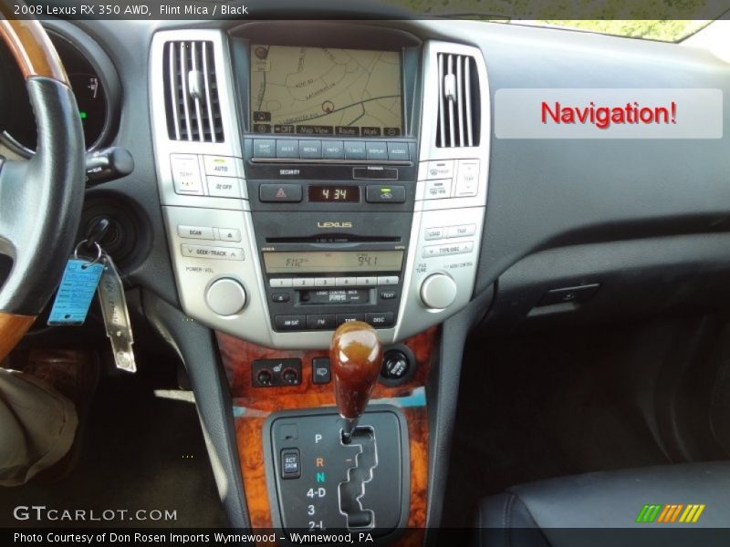 Flint Mica / Black 2008 Lexus RX 350 AWD