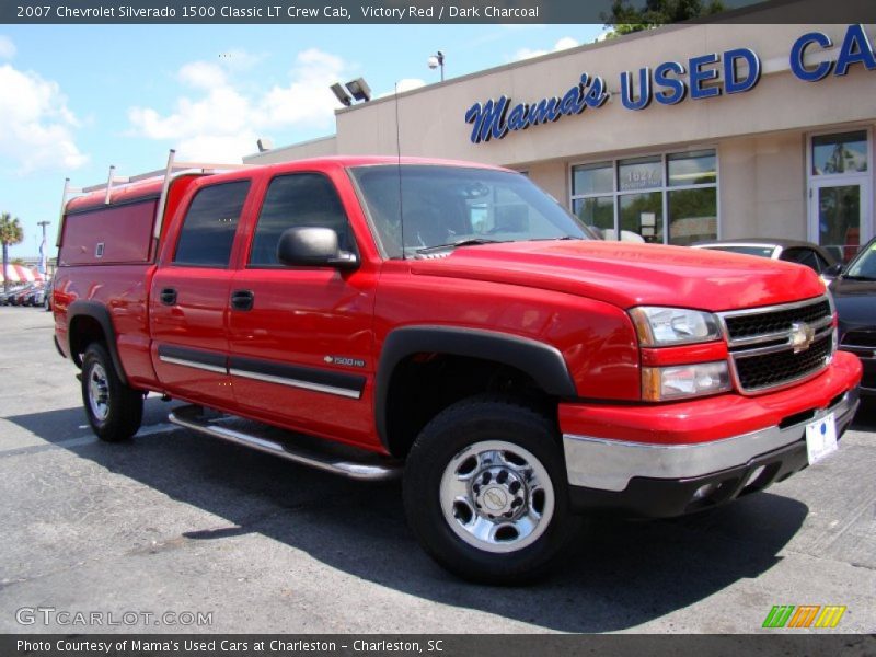 Victory Red / Dark Charcoal 2007 Chevrolet Silverado 1500 Classic LT Crew Cab