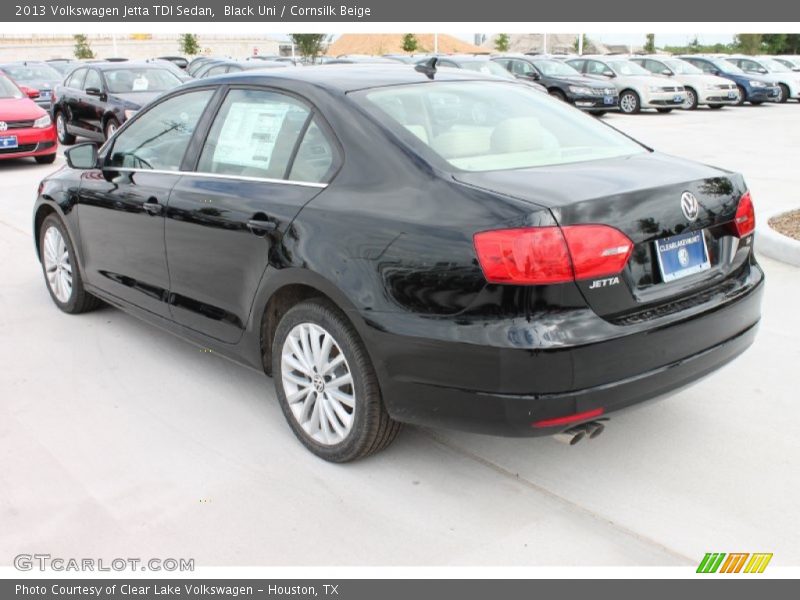 Black Uni / Cornsilk Beige 2013 Volkswagen Jetta TDI Sedan