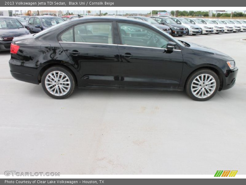 Black Uni / Cornsilk Beige 2013 Volkswagen Jetta TDI Sedan