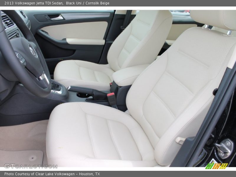 Black Uni / Cornsilk Beige 2013 Volkswagen Jetta TDI Sedan