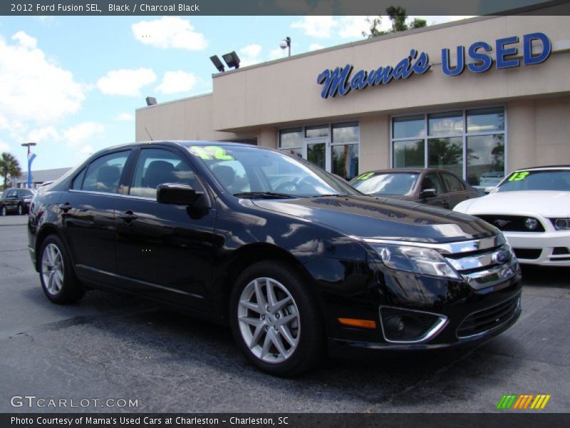 Black / Charcoal Black 2012 Ford Fusion SEL