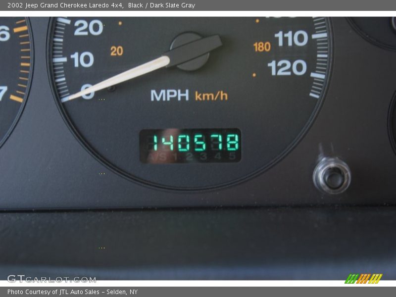 Black / Dark Slate Gray 2002 Jeep Grand Cherokee Laredo 4x4