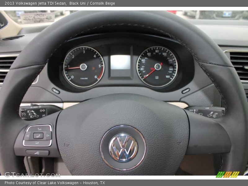 Black Uni / Cornsilk Beige 2013 Volkswagen Jetta TDI Sedan