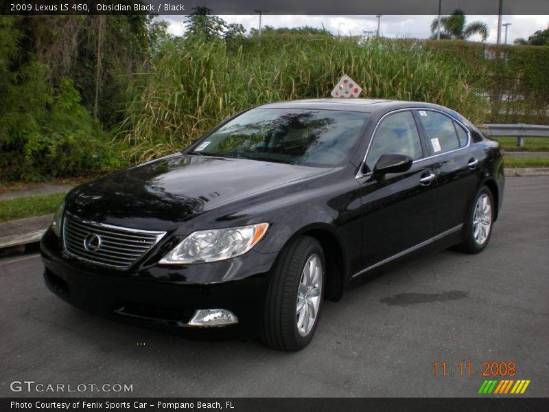 Obsidian Black / Black 2009 Lexus LS 460