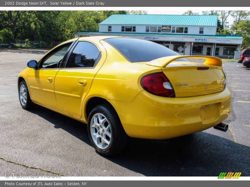 Solar Yellow / Dark Slate Gray 2002 Dodge Neon SXT
