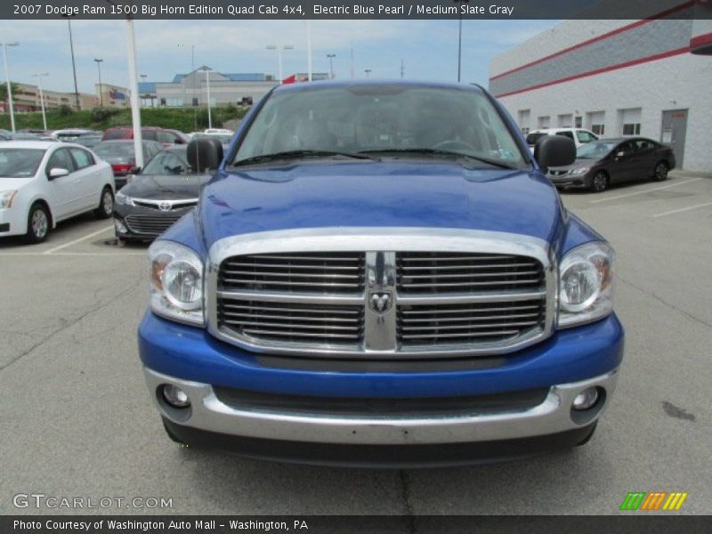 Electric Blue Pearl / Medium Slate Gray 2007 Dodge Ram 1500 Big Horn Edition Quad Cab 4x4
