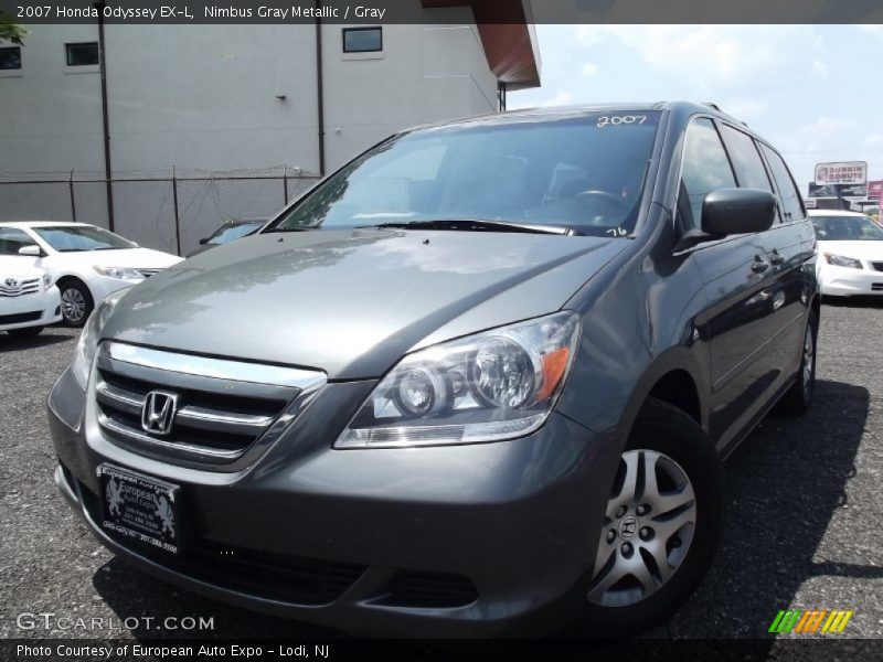 Nimbus Gray Metallic / Gray 2007 Honda Odyssey EX-L